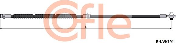 Cofle 92.BH.VK191 - Гальмівний шланг autocars.com.ua