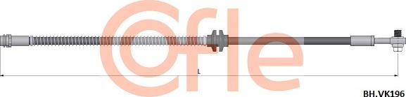 Cofle 92.BH.VK196 - Тормозной шланг avtokuzovplus.com.ua