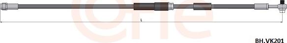 Cofle 92.BH.VK201 - Тормозной шланг avtokuzovplus.com.ua