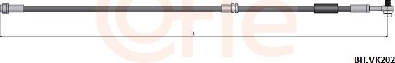 Cofle 92.BH.VK202 - Гальмівний шланг autocars.com.ua