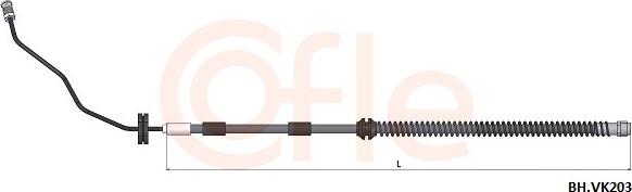 Cofle 92.BH.VK203 - Гальмівний шланг autocars.com.ua