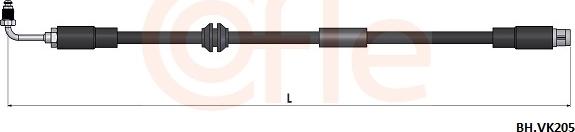 Cofle 92.BH.VK205 - Гальмівний шланг autocars.com.ua
