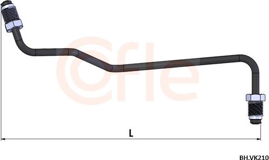 Cofle 92.BH.VK210 - Гальмівний шланг autocars.com.ua