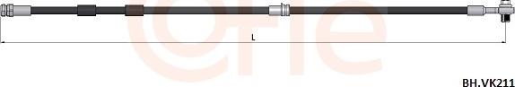Cofle 92.BH.VK211 - Гальмівний шланг autocars.com.ua