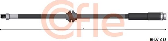 Cofle 92.BH.VL013 - Тормозной шланг autodnr.net