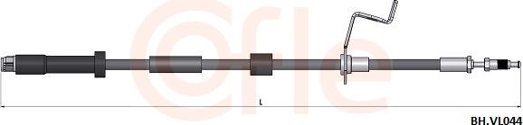 Cofle 92.BH.VL044 - Гальмівний шланг autocars.com.ua