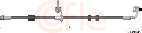 Cofle 92.BH.VL045 - Гальмівний шланг autocars.com.ua