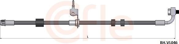 Cofle 92.BH.VL046 - Гальмівний шланг autocars.com.ua