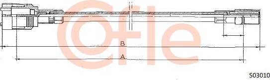 Cofle 92.S03010 - Тросик спідометра autocars.com.ua