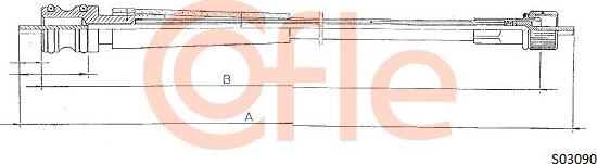 Cofle 92.S03090 - Тросик спідометра autocars.com.ua
