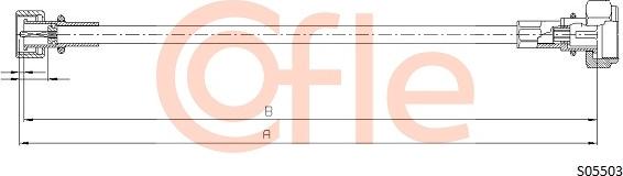 Cofle 92.S05503 - Тросик спідометра autocars.com.ua