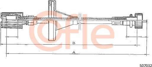 Cofle 92.S07032 - Тросик спідометра autocars.com.ua