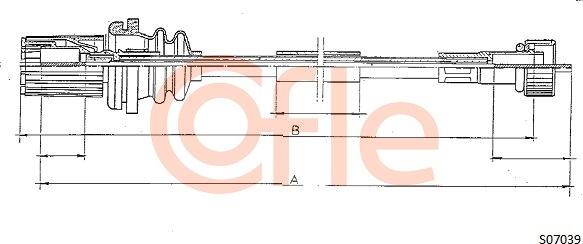 Cofle 92.S07039 - Тросик спідометра autocars.com.ua