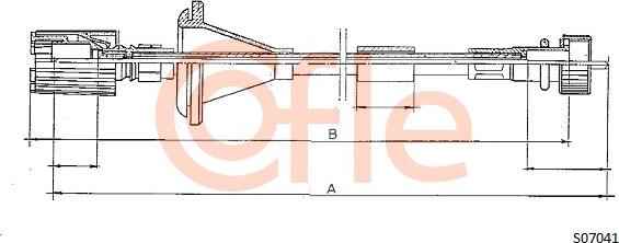 Cofle 92.S07041 - Тросик спідометра autocars.com.ua