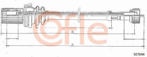 Cofle 92.S07044 - Тросик спідометра autocars.com.ua