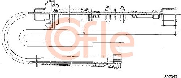 Cofle 92.S07045 - Тросик спідометра autocars.com.ua