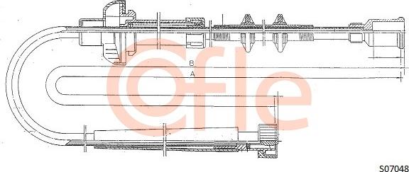 Cofle S07048 - Тросик спидометра avtokuzovplus.com.ua