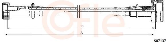 Cofle 92.S07137 - Тросик спідометра autocars.com.ua