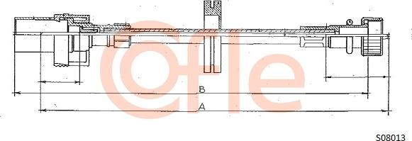 Cofle 92.S08013 - Тросик спідометра autocars.com.ua