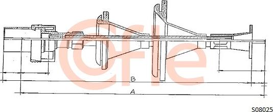 Cofle S08025 - Тросик спідометра autocars.com.ua