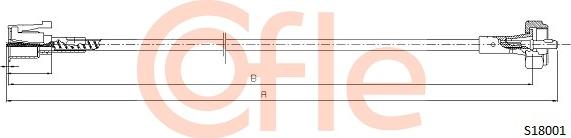 Cofle 92.S18001 - Тросик спідометра autocars.com.ua