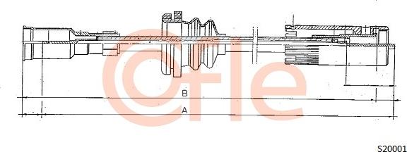 Cofle 92.S20001 - Тросик спідометра autocars.com.ua