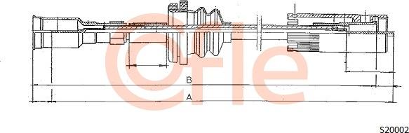 Cofle 92.S20002 - Тросик спідометра autocars.com.ua