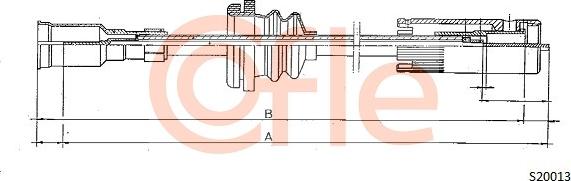 Cofle 92.S20013 - Тросик спідометра autocars.com.ua