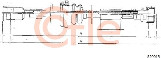 Cofle 92.S20015 - Тросик спідометра autocars.com.ua