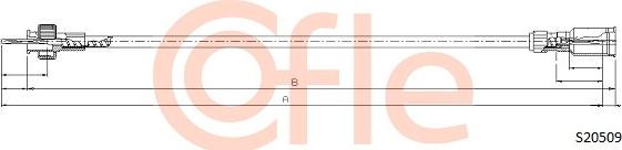 Cofle 92.S20509 - Тросик спідометра autocars.com.ua