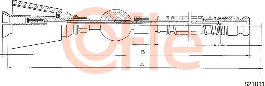 Cofle 92.S21011 - Тросик спідометра autocars.com.ua