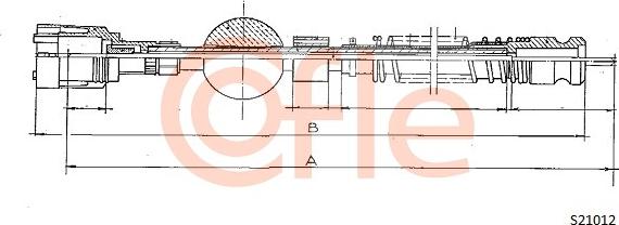 Cofle 92.S21012 - Тросик спідометра autocars.com.ua