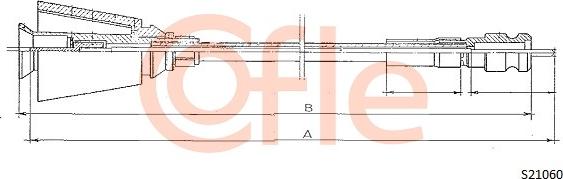 Cofle 92.S21060 - Тросик спідометра autocars.com.ua