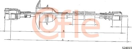 Cofle 92.S24015 - Тросик спідометра autocars.com.ua