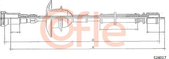 Cofle 92.S24017 - Тросик спідометра autocars.com.ua