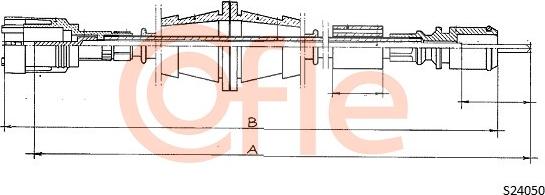 Cofle 92.S24050 - Тросик спідометра autocars.com.ua