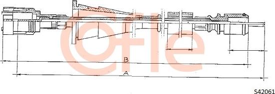 Cofle 92.S24061 - Тросик спідометра autocars.com.ua