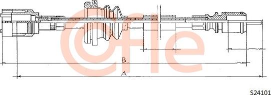 Cofle 92.S24101 - Тросик спідометра autocars.com.ua