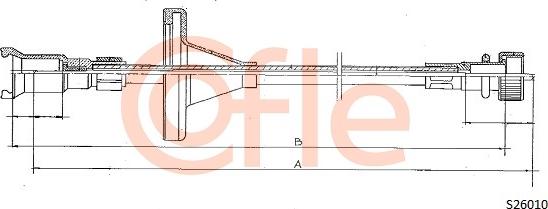 Cofle 92.S26010 - Тросик спідометра autocars.com.ua