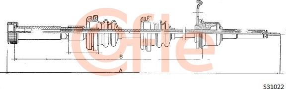 Cofle 92.S31022 - Тросик спідометра autocars.com.ua