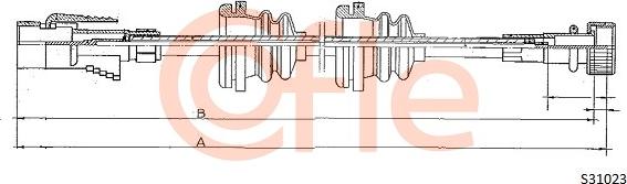 Cofle 92.S31023 - Тросик спідометра autocars.com.ua