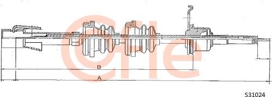 Cofle 92.S31024 - Тросик спідометра autocars.com.ua