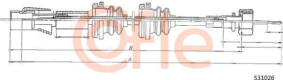 Cofle S 31026 - Тросик спідометра autocars.com.ua