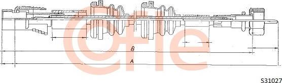 Cofle 92.S31027 - Тросик спідометра autocars.com.ua