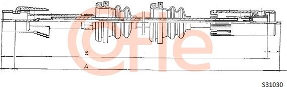 Cofle 92.S31030 - Тросик спідометра autocars.com.ua