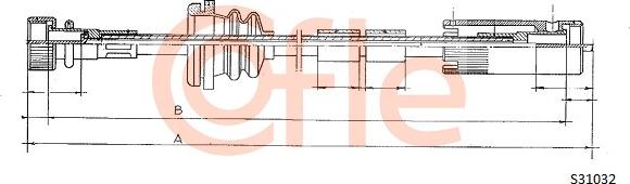 Cofle 92.S31032 - Тросик спідометра autocars.com.ua