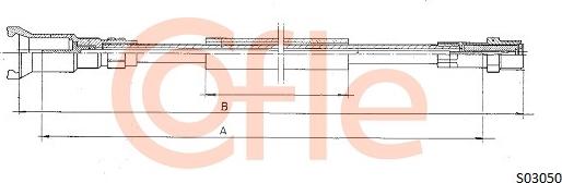 Cofle S03050 - Тросик спідометра autocars.com.ua