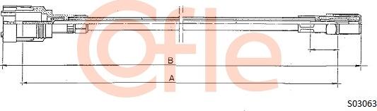 Cofle S03063 - Тросик спідометра autocars.com.ua