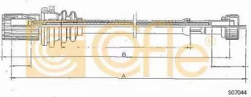 Cofle S07044 - Тросик спідометра autocars.com.ua