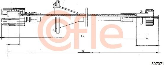 Cofle S07071 - Тросик спідометра autocars.com.ua